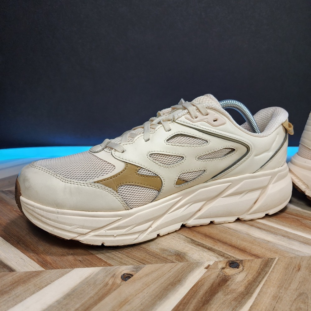Hoka U Clifton L Athletics Vanilla Wheat Shoes 1160050 VLW Women US 11.5 M 10.5 - Picture 5 of 11